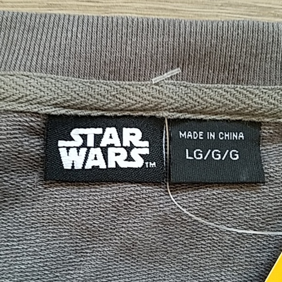 NWT Star Wars Retro Han Solo Pullover Shirt Large Grey - Picture 5 of 7